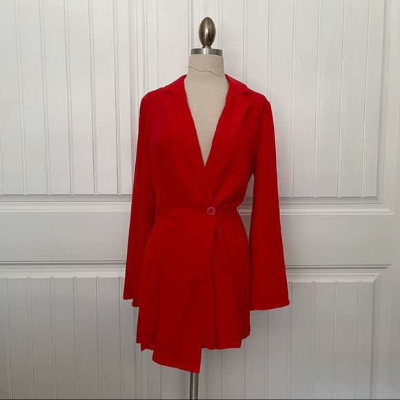 Nordstrom Pants - Leith Red Blazer Romper